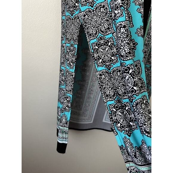 Catherines Maxi Skirt Womens Size 14/16 Black Pull On Boho Stretch Side Slits - Picture 5 of 9